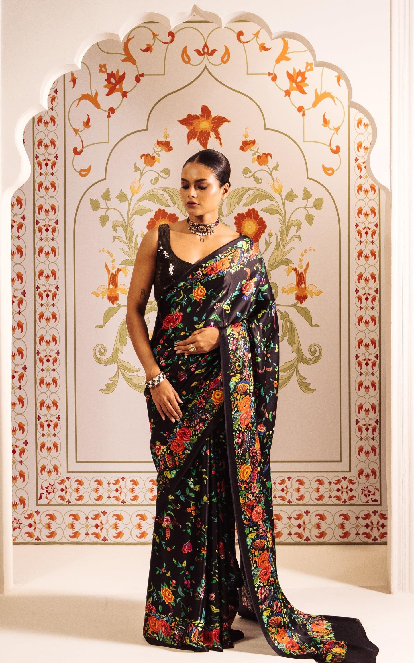 🌻 New Design Launch – Elegance in Every Drape! 🌻Original Japan Satin (Devsena Satin)