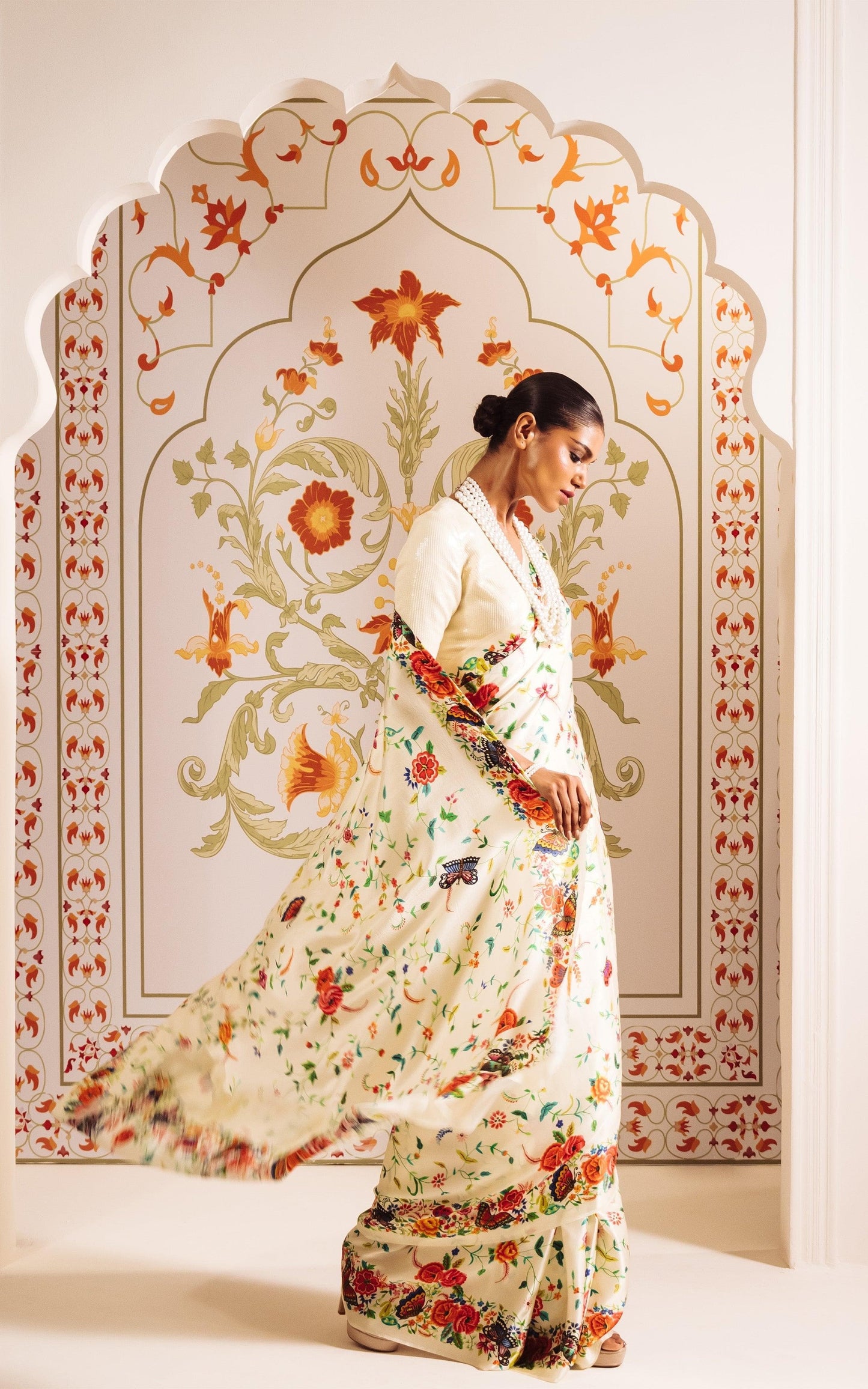 🌻 New Design Launch – Elegance in Every Drape! 🌻Original Japan Satin (Devsena Satin)
