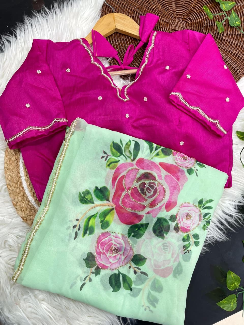 Soft & Elegant Georgette Fabric with beautiful Floral prints