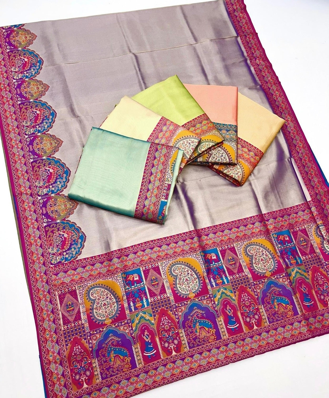 "Ethereal Elegance: The First-Ever Tissue Pashmina Fusion"