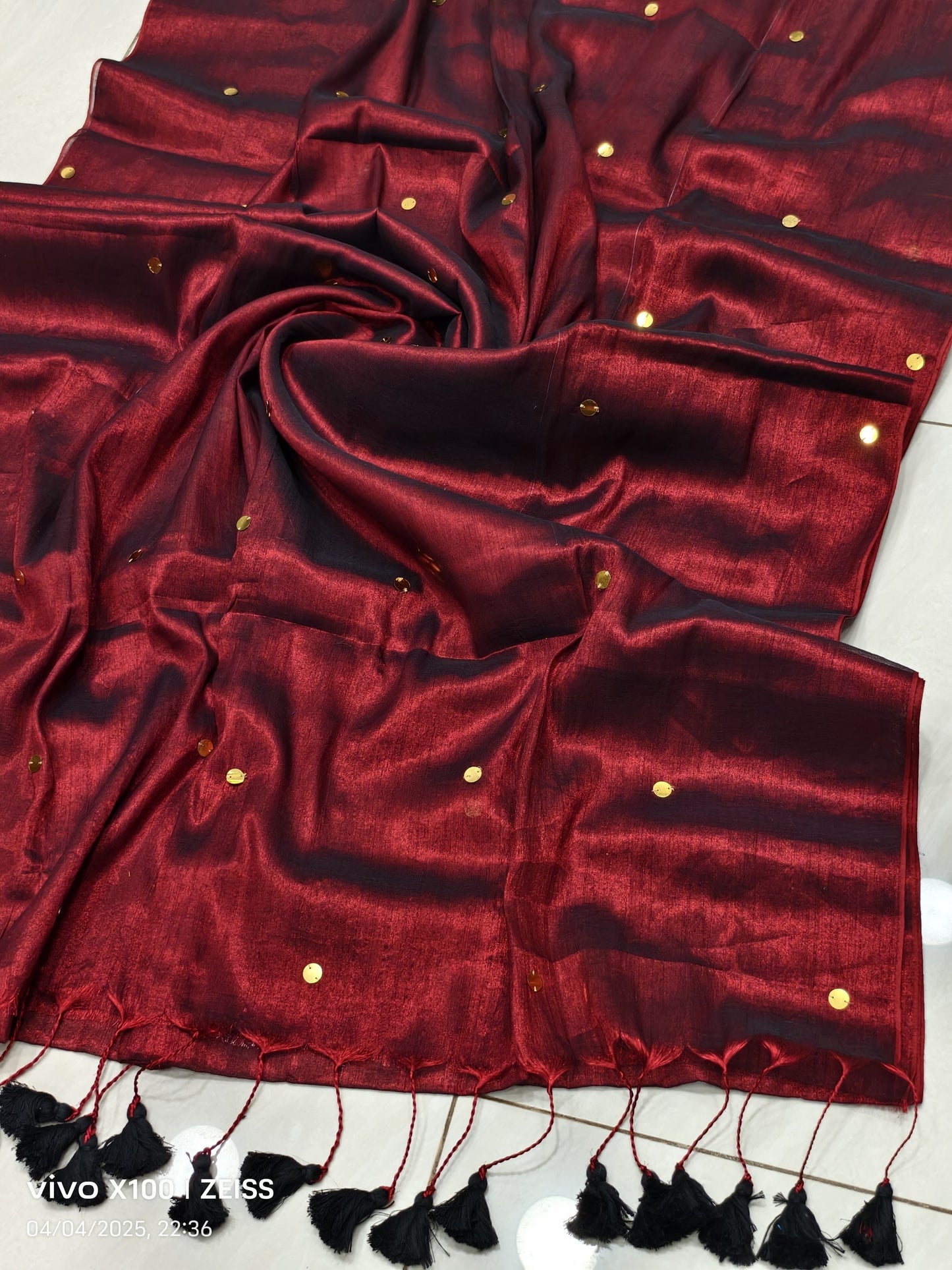 Pure Handloom Soft Tissue Silk Sarees with Sheer Pallu & Golden Accents