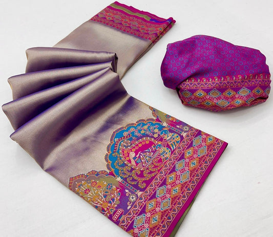 "Ethereal Elegance: The First-Ever Tissue Pashmina Fusion"