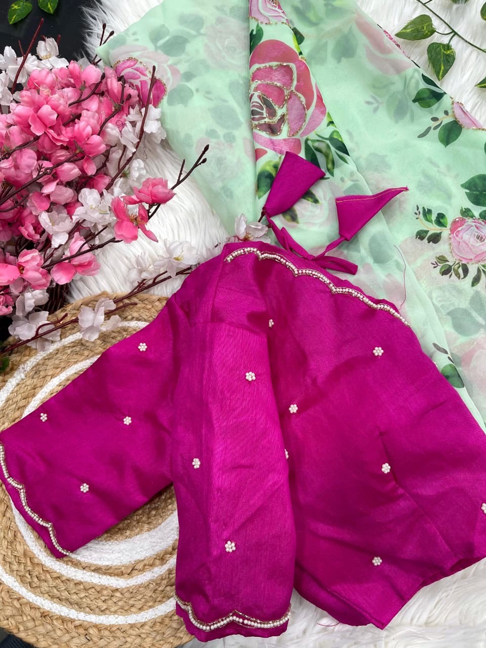 Soft & Elegant Georgette Fabric with beautiful Floral prints