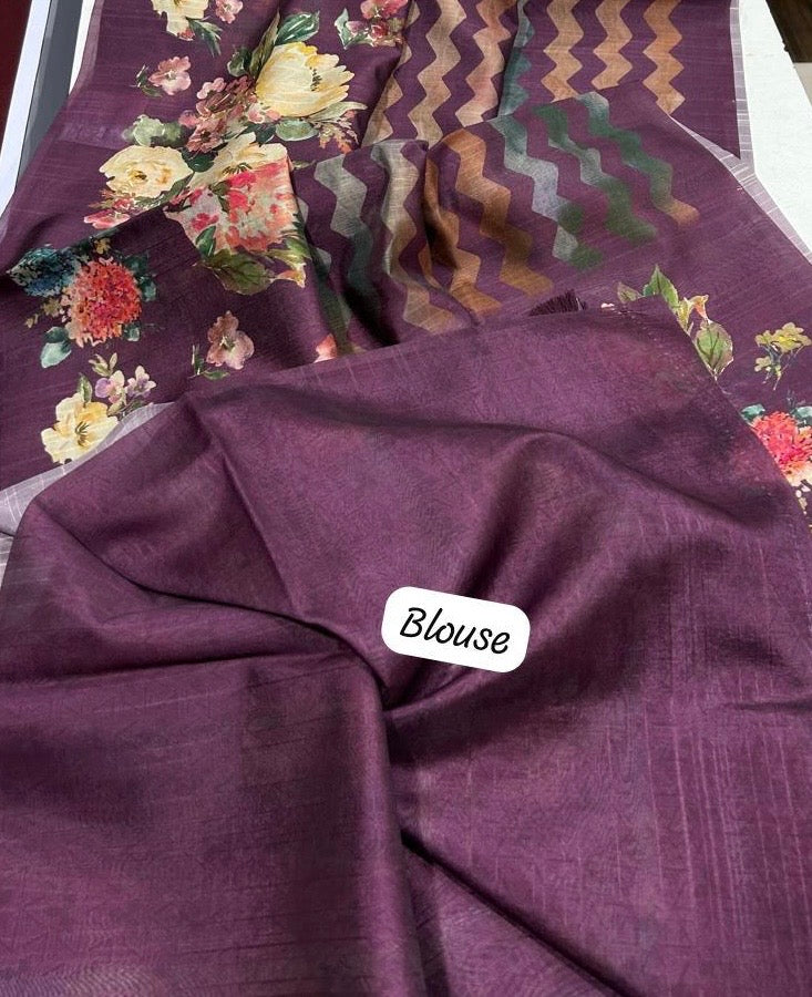New Arrival Alert! 🌸 Premium Semi-Desi Tussar Saree – Exclusively for You